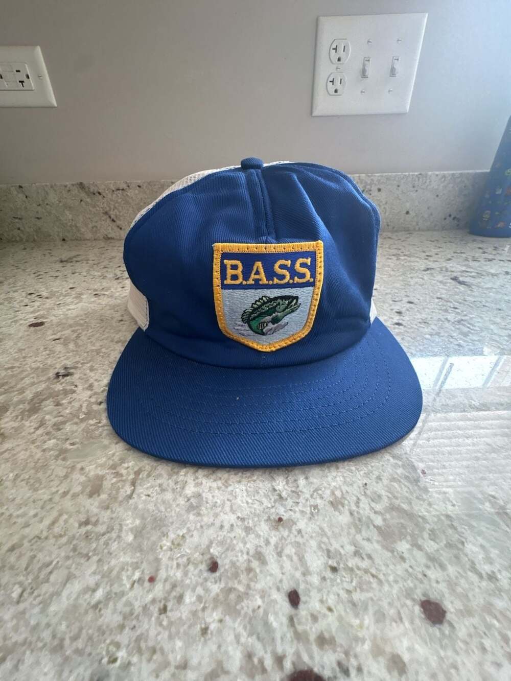 Vintage B.A.S.S. Anglers Sportsman Society Trucker Snapback Hat